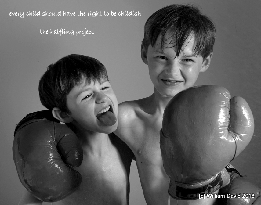 Water spray and boxing gloves are very popular on halfling shoots!!